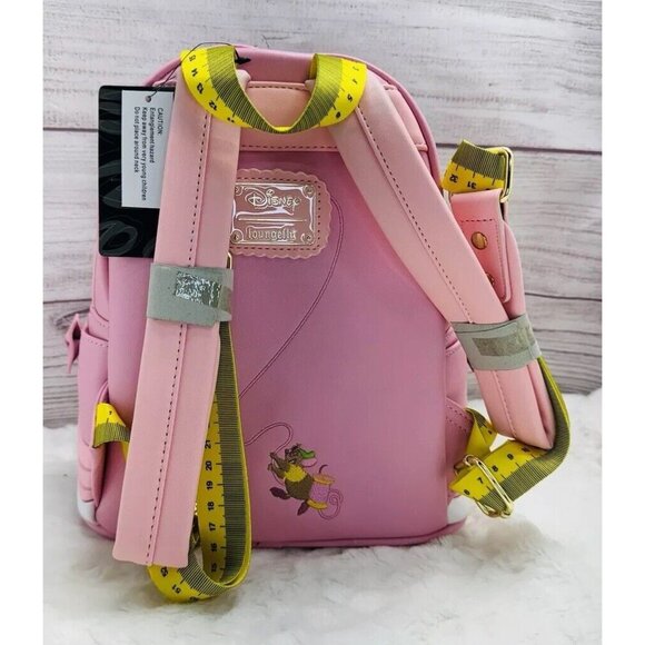 Loungefly Disney Cinderella Pink Dress Mini Backpack NWT